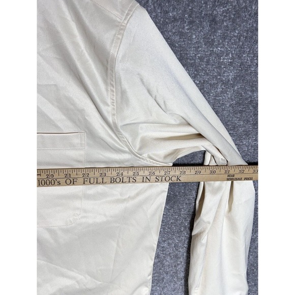 Alimens & Gentle Flex Luxury Style Button Up Dress Shirt Mens Size 2XL Pocket - Picture 7 of 8